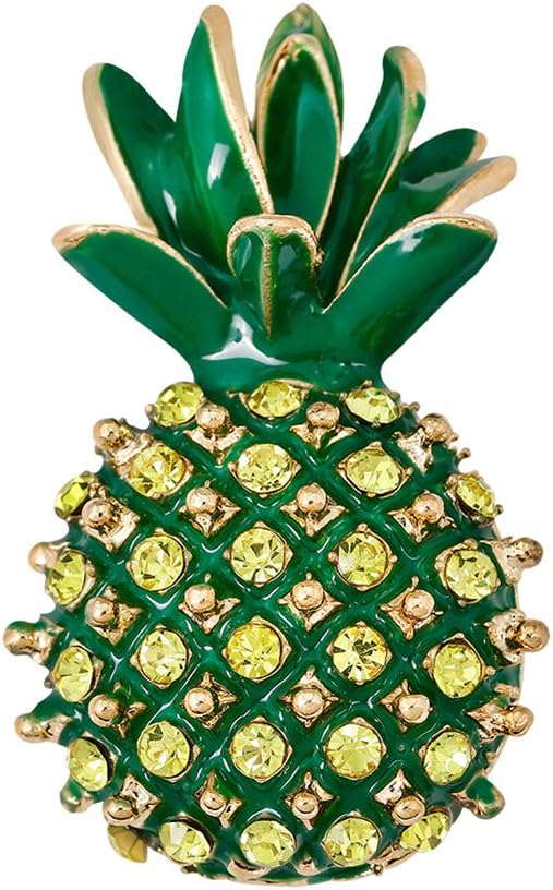 Emorias 1 Pcs Pineapple Shape Woman's Brooch Pin Brooch Corsage Jewelry Decoration Clothing Scarf Ideal for Lover Gift