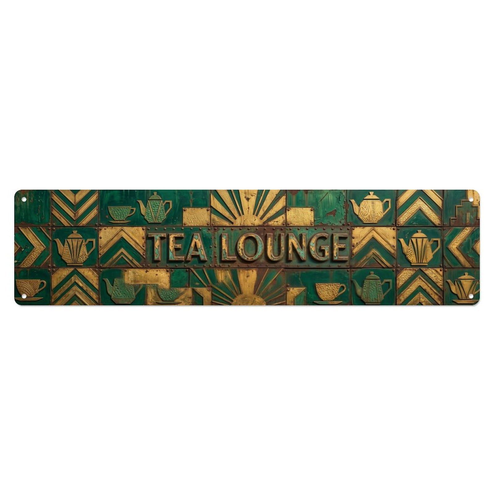 Tea Lounge Vintage Bar Metal Tin Sign