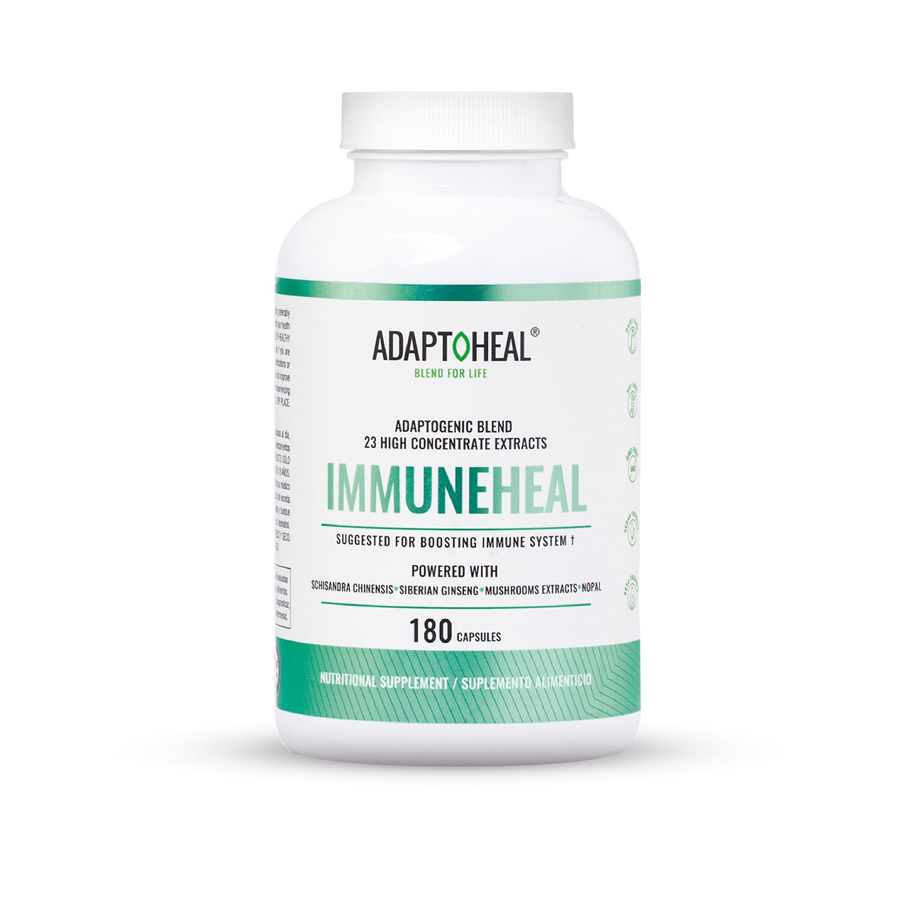ADAPTOHEAL Immunheal Immune System Support Reishi, Ginseng (180 Caps)