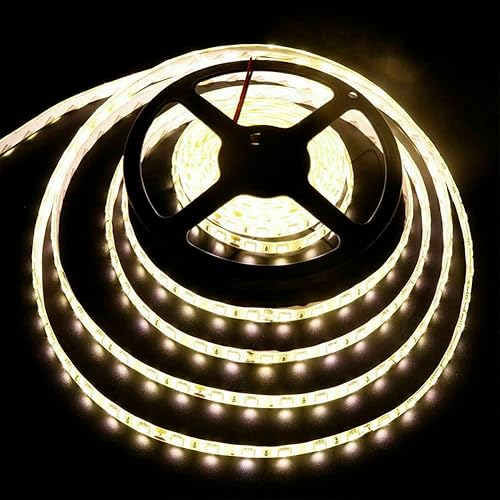 Miniatura 4 de AUSUKY 5V USB LED tira de luz blanca TV retroiluminación lámpara autoadhesiva cinta flexible alambre (blanco-11.8in 18leds)