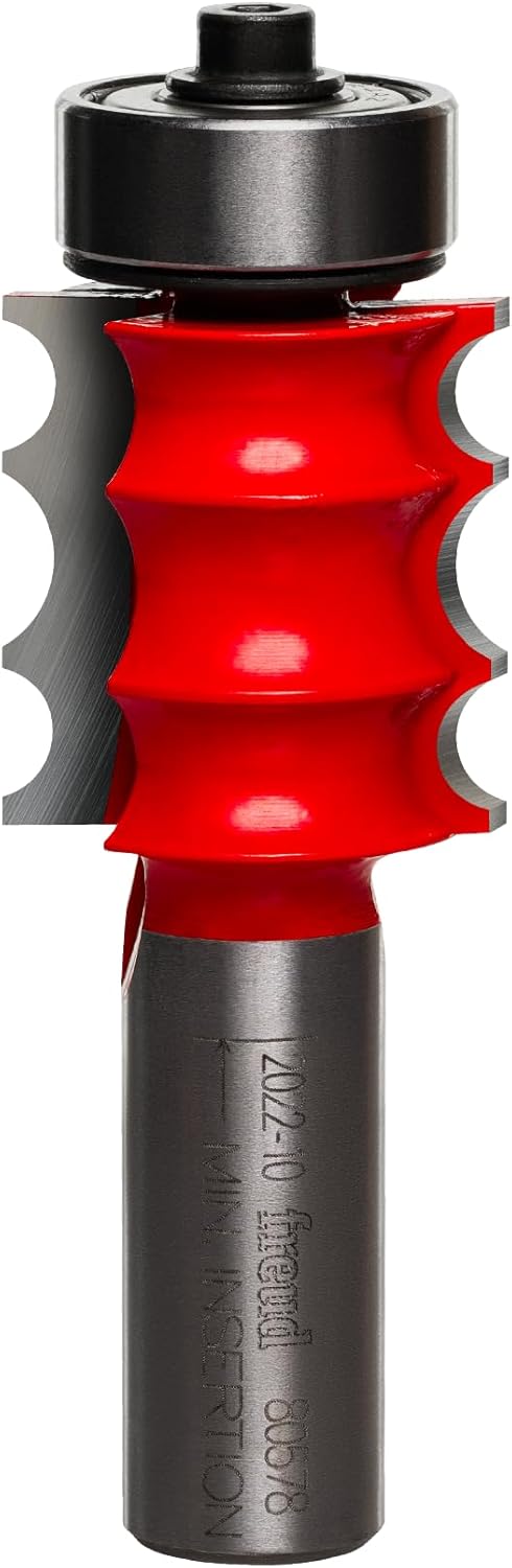 Freud 80-578 1/8 and 3/16-Inch Radius Triple Beading Router Bit with 1/2-Inch Shank