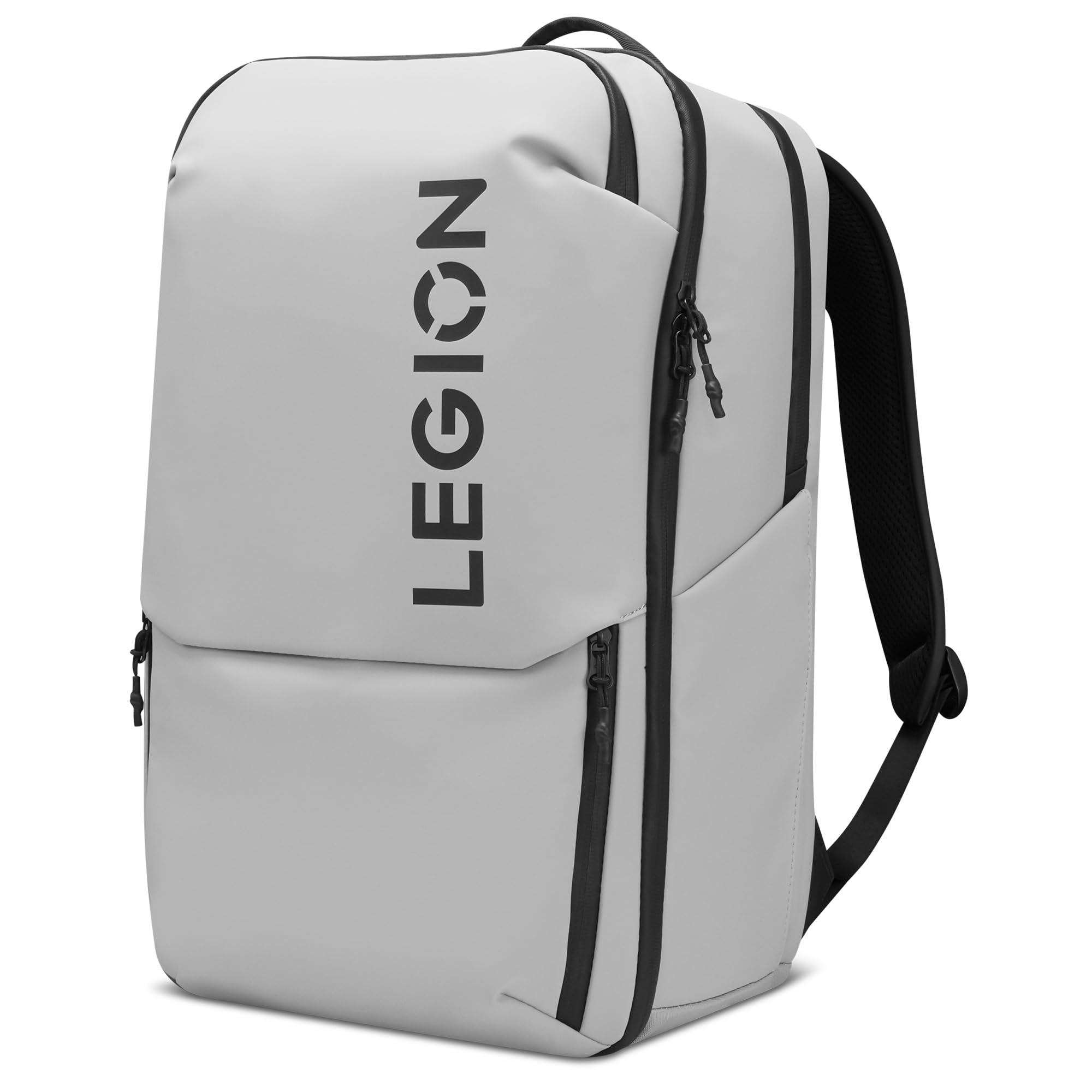 Lenovo - Sac à dos Gaming Legion 17" GB800 (étanche, capacité jusqu'à 21 litres, ouverture à 180°, poches pour ordinateur, tablette, bouteilles d'eau, sangles ergonomiques) - Couleur gris clair