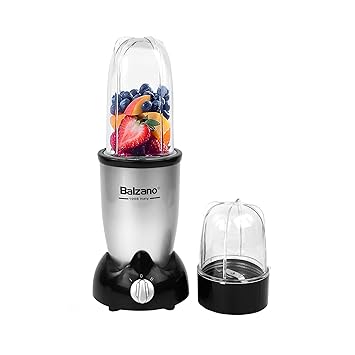 Balzano High Speed Nutri Blender/Mixer/Smoothie Maker - 500 Watt - Silver, 2 Jar, Blender for Smoothies a