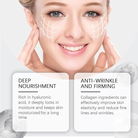 Bio-Collagen Real Deep Face Mask,Skaind Collagen Mask Overnight, Skinskaind C/ollagen M/ask- Hydrating Deep Face M/asks, Hydrating Overnight (1BOX)