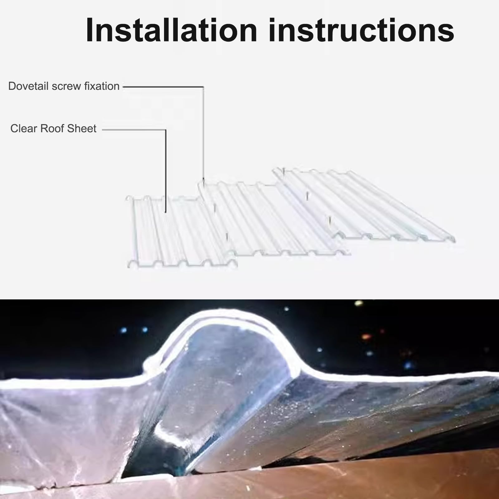 Lámina De Techo Transparente, Láminas Corrugadas para Techos De 2 Mm, Panel De Revestimiento De Techo Aislante, Tejas para Techos Solares, Paneles De Iluminación Natural De Fibra De Vidrio, Cochera A