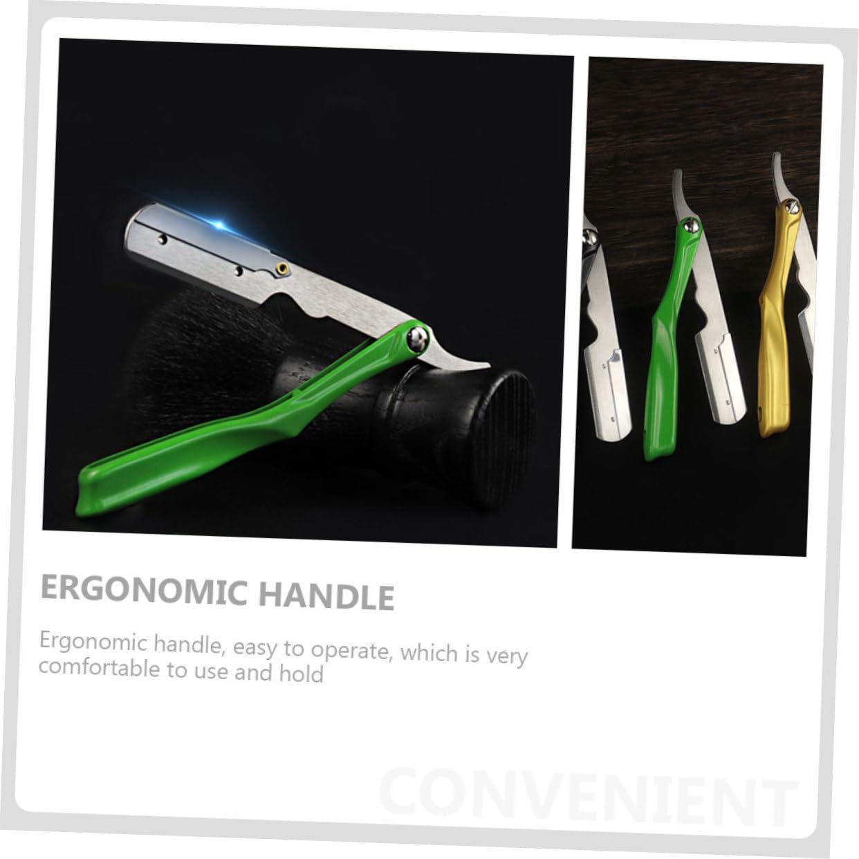 Housoutil 5 Pz per rasoio manuale portacoltelli forniture di rasoi rasoio a mano libera lame di rasoio lama per barba da uomo rasoio da radersi staffa