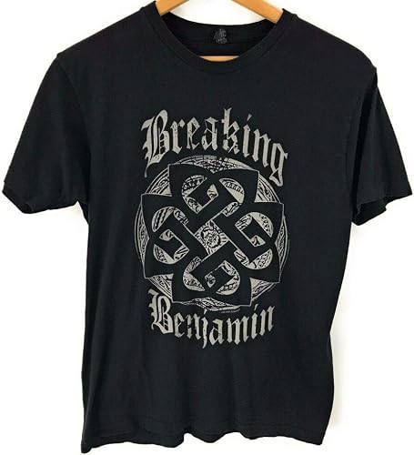 Breaking Benjamin Tulex Black Graphic Short Sleeve T-Shirt Tee Shirt, Medium M