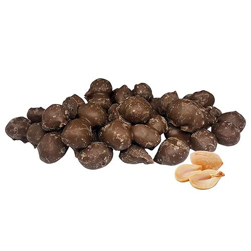 Cacahuetes cubiertos de chocolate con leche de doble inmersión, caramelos al por mayor a granel, frutos secos (2 libras)