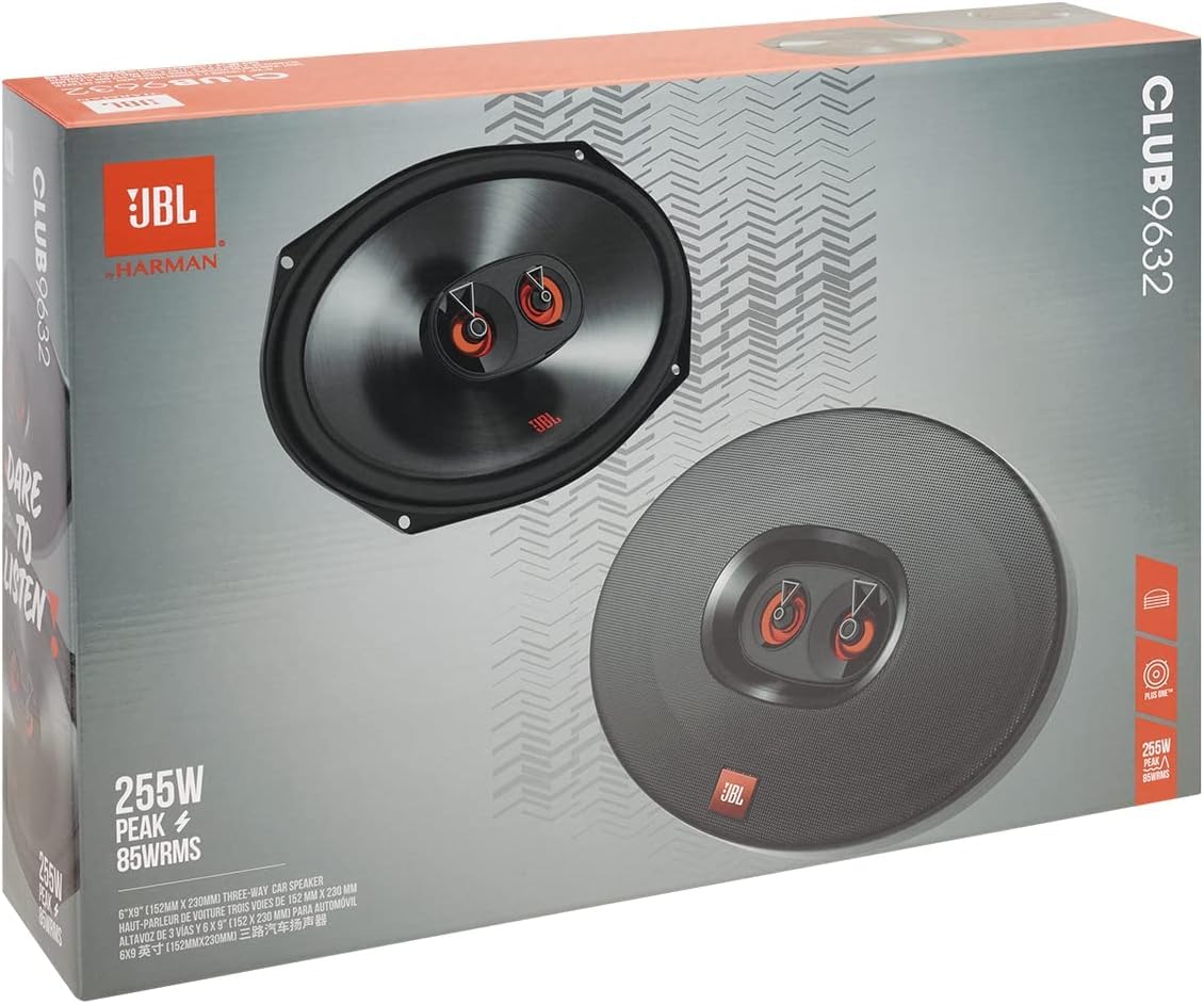 JBL Club 9632-3-drożny zestaw głośników samochodowych firmy Harman Kardon, samochodowy system audio, owalny głośnik samochodowy 152 x 230 mm, 6 x 9 cali