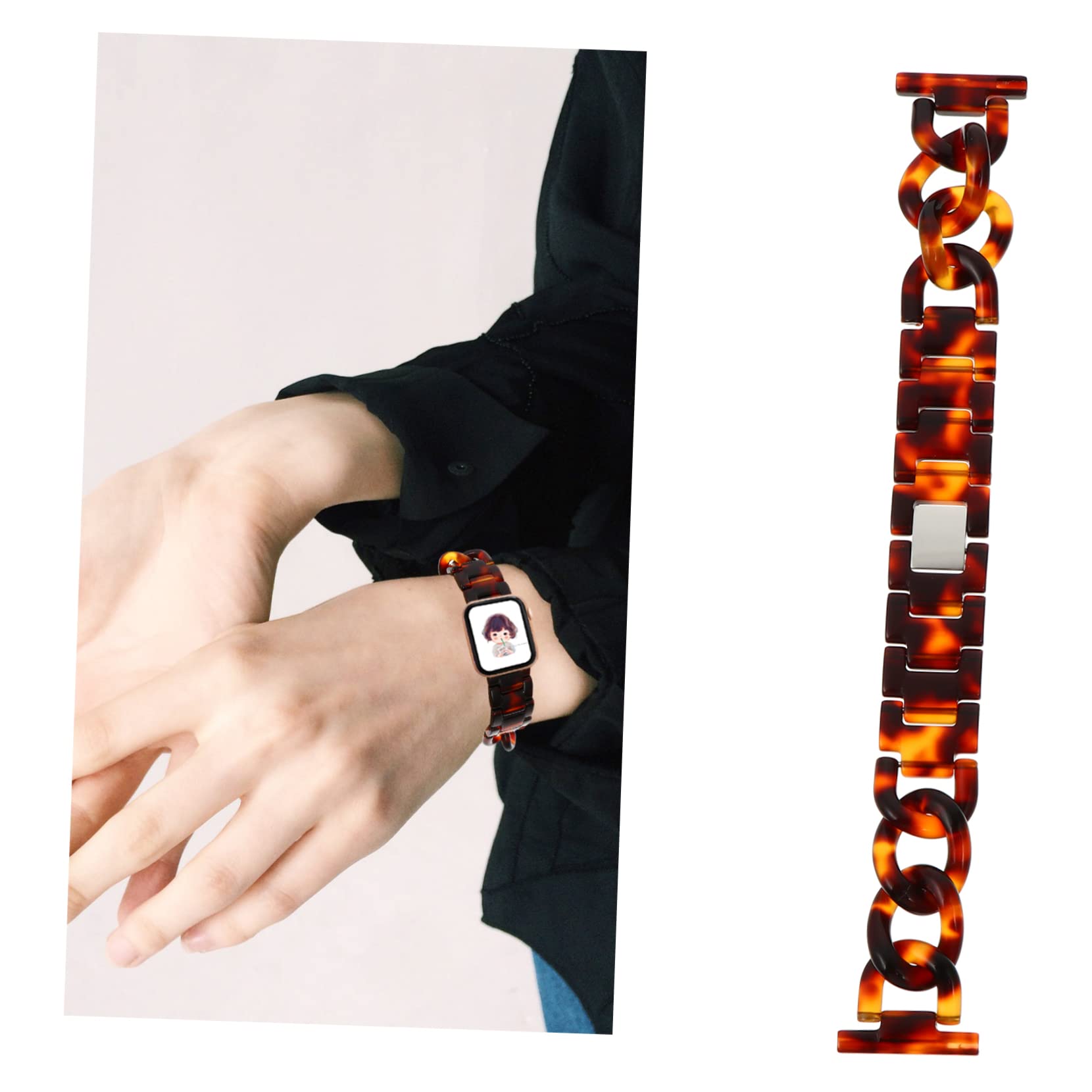 HOMSFOU correa de cadena de mezclilla ver correa de reloj pulsera de reloj correas de relojes digitales banda para correa de reloj de moda reloj pulsera pegamento para gafas