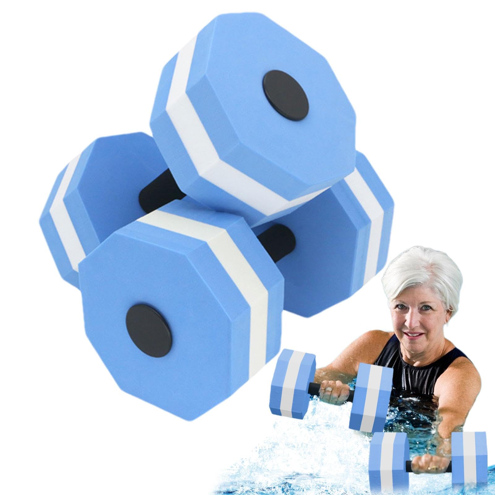 Set Mit 2 Aqua-Hanteln Aus EVA-Schaum – Für Wassergymnastik, Schwimmbad, Schonendes Training