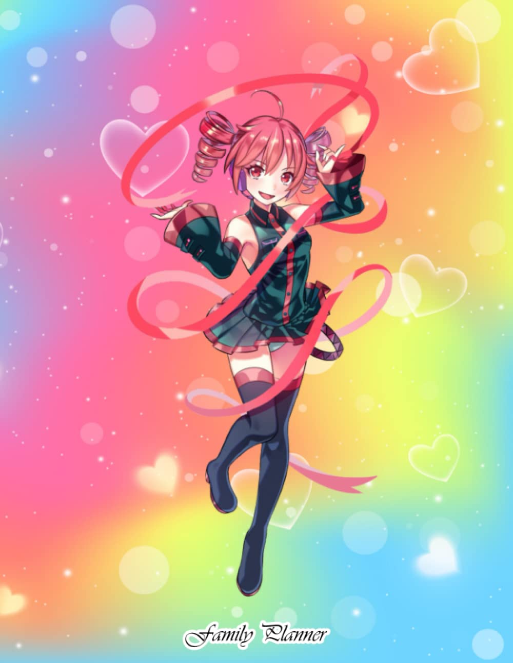 Family Planner: Kasane Teto Calendar 2023 Daily Family Planner activities Essential Information for Family, 120 Pages, 8.5x11 Premium Abstract Cover vol.2