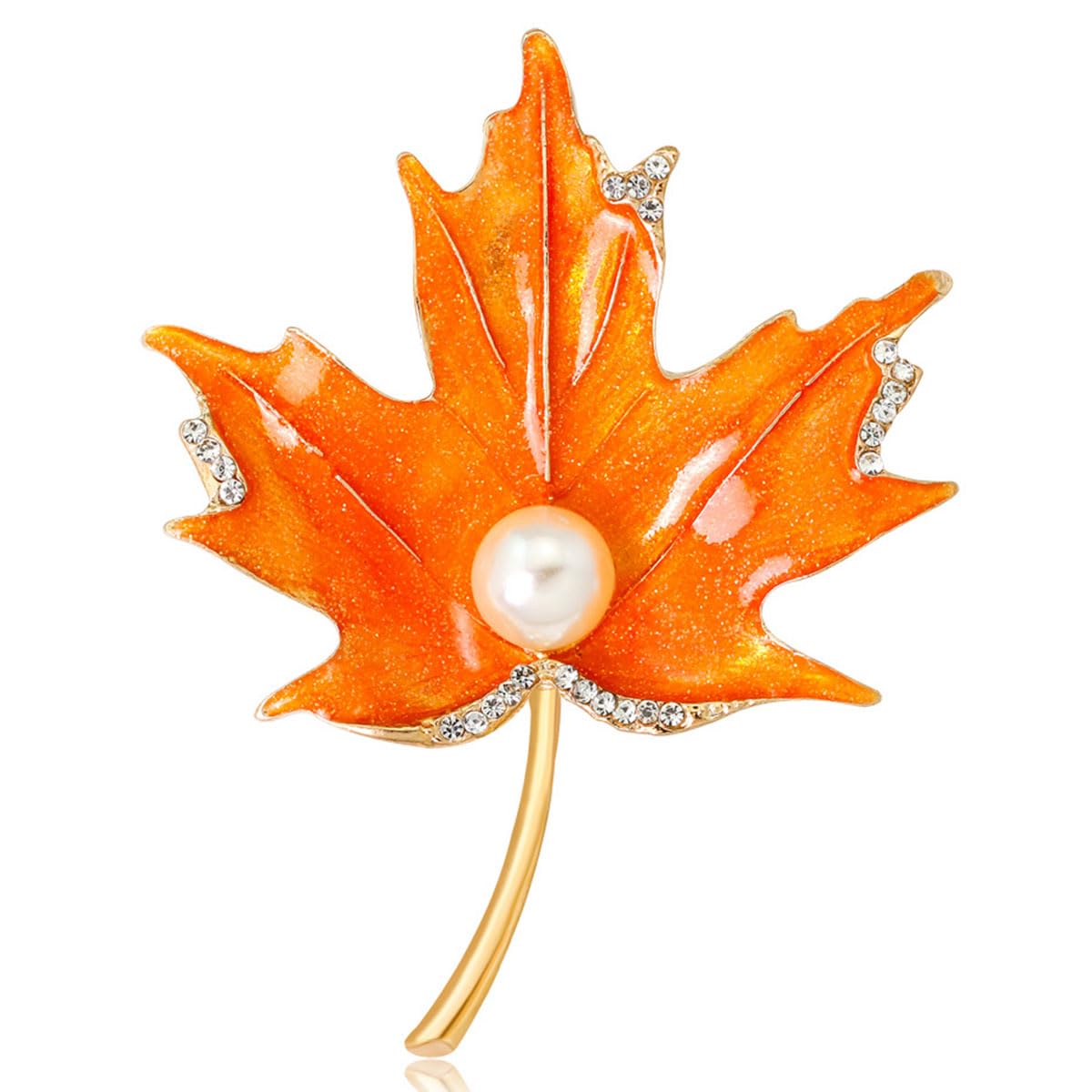FAIRYGATE Gold Pin for Dress Brooch Crystal Pins Badge Enamel Lapel Brooches for Women Jewelry Decoration for Birthday Dating Party Anniversary UC31 — view 59