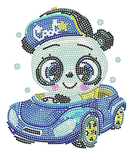 Image of DIAMOND DOTZ Cool Car Dotz Box Animal Diamond Painting Kits for Adults - Diamond Art Kits a Relaxing Creative Craft Kit with Dotz Gems 8.7 inchx8.7 inch