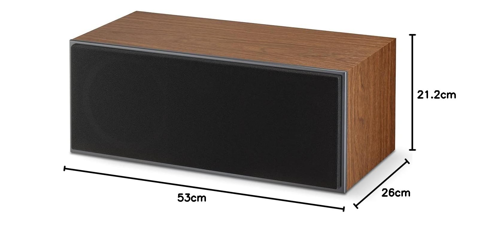 Focal Theva Center - Altavoz de Canal Central de 2 vías, Cada uno (Madera Oscura)