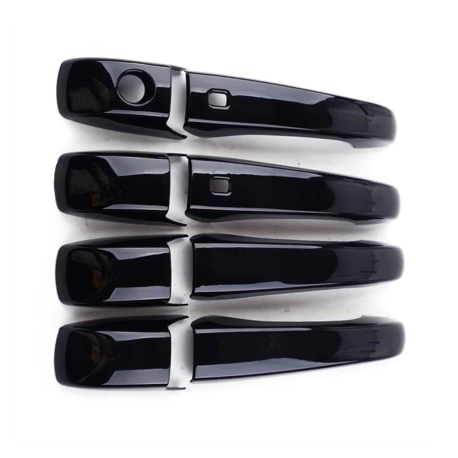 Sywhrev One Color Door Handle Protectors Compatible With Dodge For Caravan For Durango 2008-2019 4 Pair Car Gloss Black Door Handle Cover Exterior Accessories Replacement