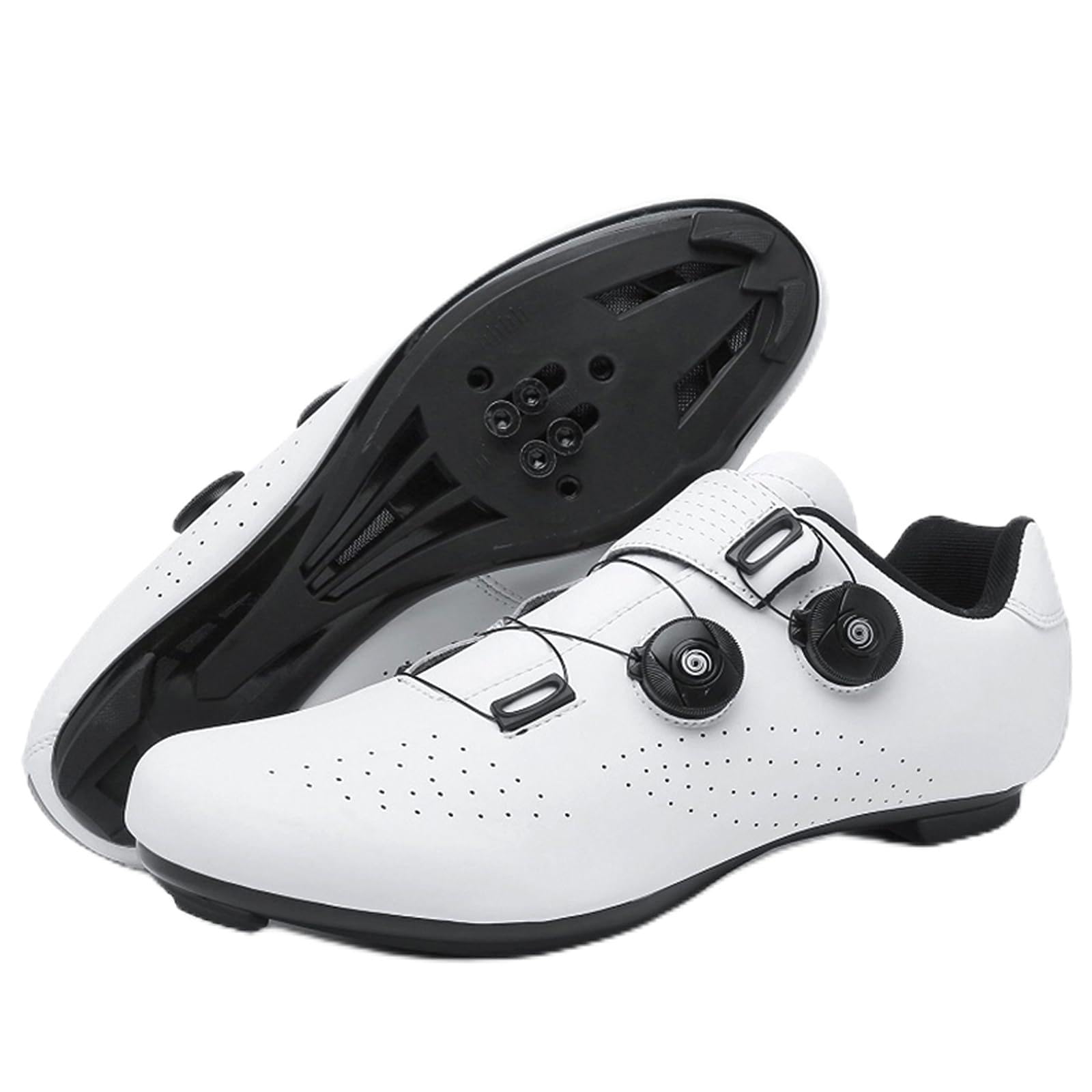 NGARY Chaussures à Vélo pour Hommes Chaussures de Cyclisme Compatibles avec Look SPD SPD-SL Delta Cleats Chaussures de Route en Extérieur