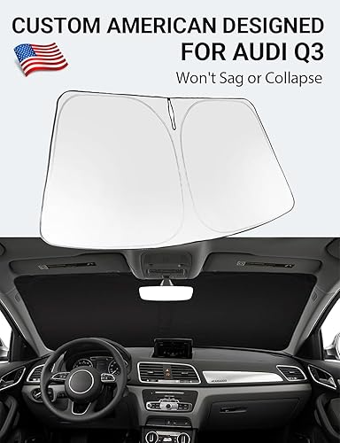 Vista 996 de Proadsy Parasol para parabrisas para BMW X1 F48 2016-2022 de 4 capas plegable, protector de parasol frontal que bloquea los rayos UV y mantiene