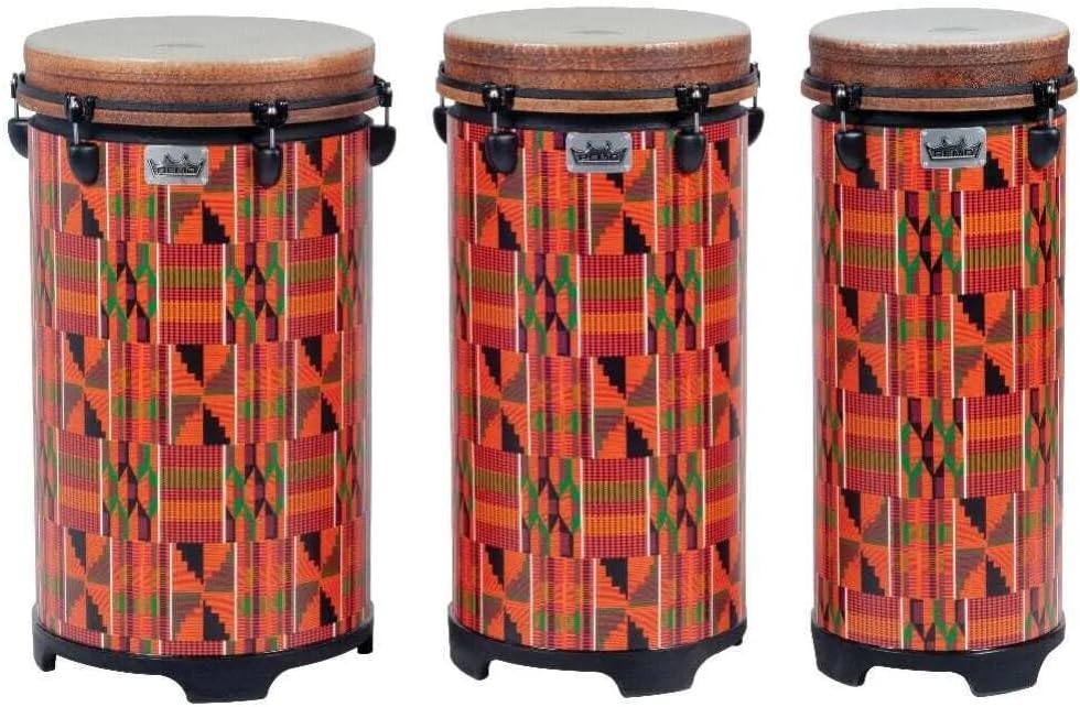 Remo 100 Series Key-Tuned Tubano Set of 3, Kinte Kloth Finish