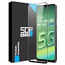 SupCares Tempered Glass for Vivo Y18, Vivo Y18e and Vivo T3 Lite (6.56 Inch) With Installation Kit | 9H Edge to Edge Screen Protector | Black gallery image