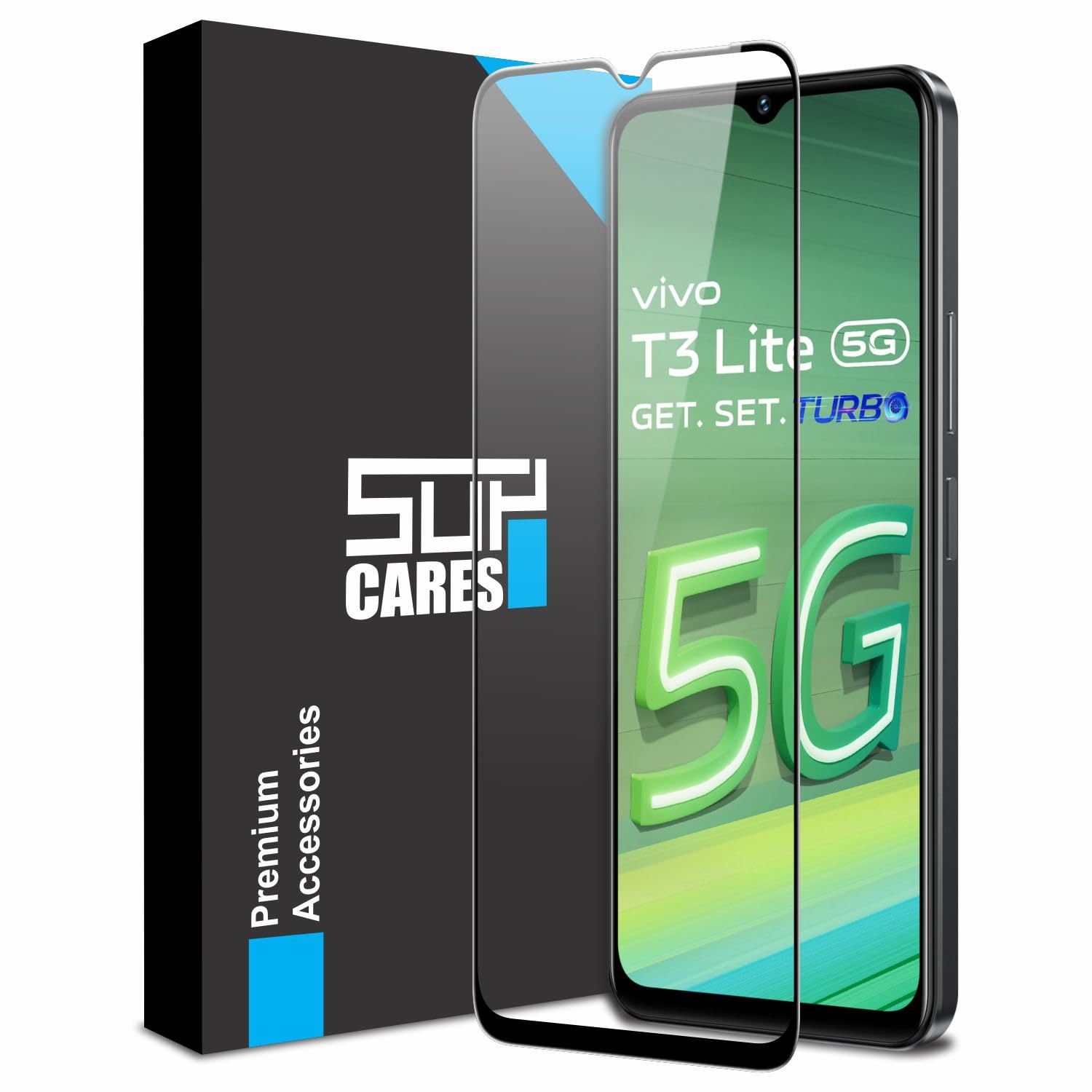 SupCares Edge to Edge Tempered Glass for Vivo V30 5G and Vivo V30 Pro 5G (6.78 inch) with Easy Self Installation Kit | Black (B0D8T8ZDHX) Amazon Price History, Amazon Price Tracker