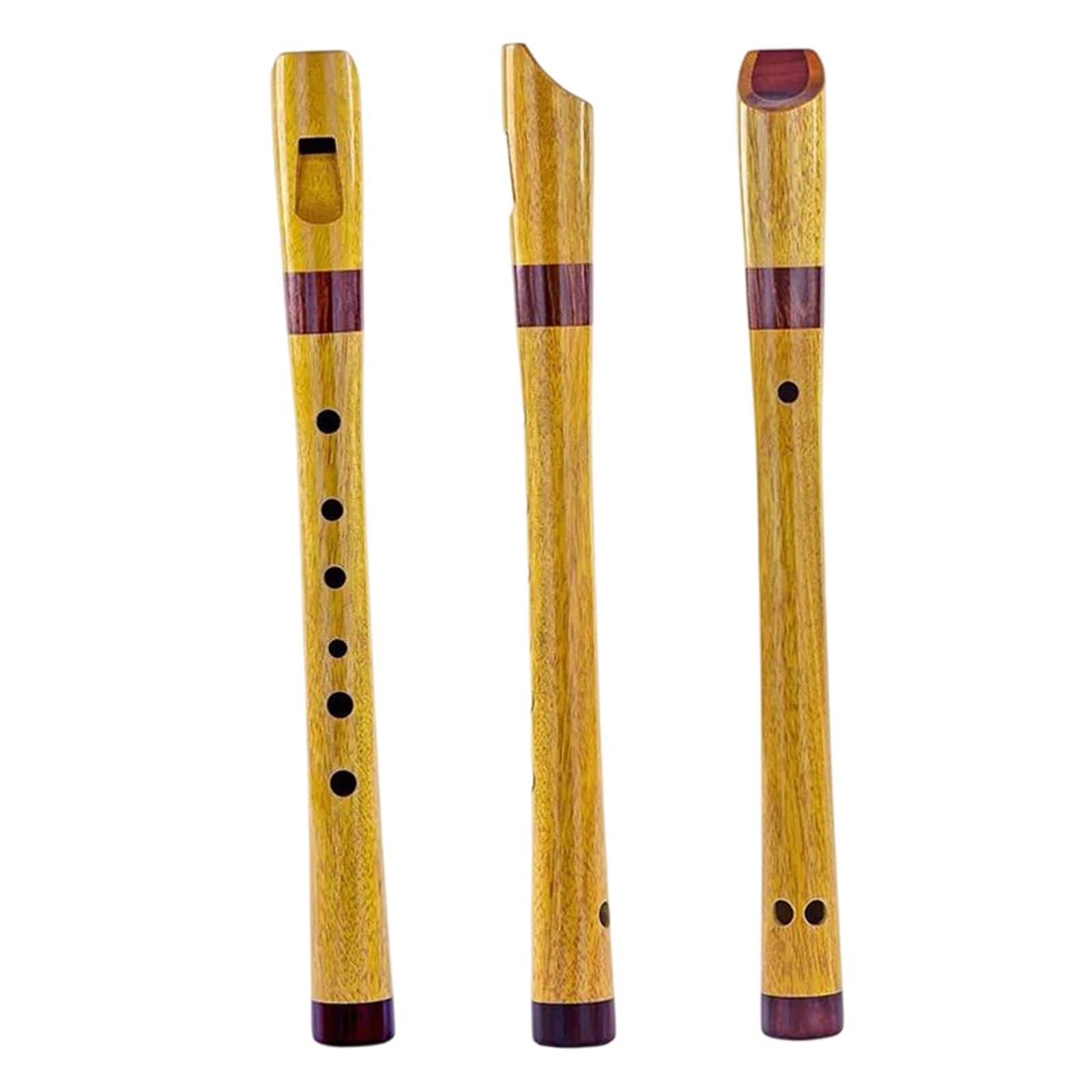 Blockflöte Musikinstrumente Hölzerner 7-Loch G/F-Tastenrekorder Tragbar | Erzeugt klare und resonante Töne für angenehmes Spielen.(F Key)