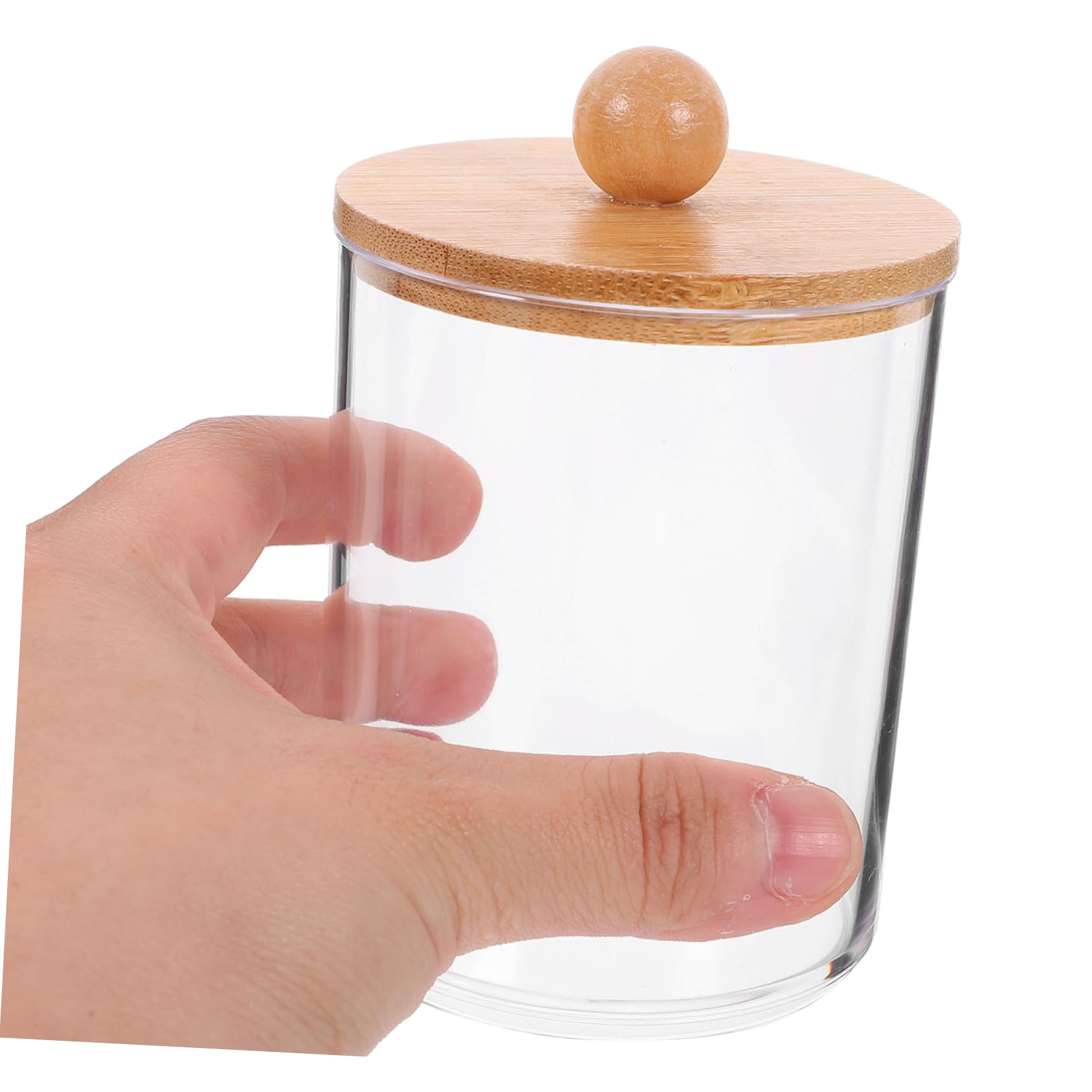 Alipis 4 Juegos De Caja De Almacenamiento De Maquillaje Aparadores Bolas De Algodón Taburete De Tocador Frascos De Bolas De Algodón Transparentes Botes De as De Organizador De