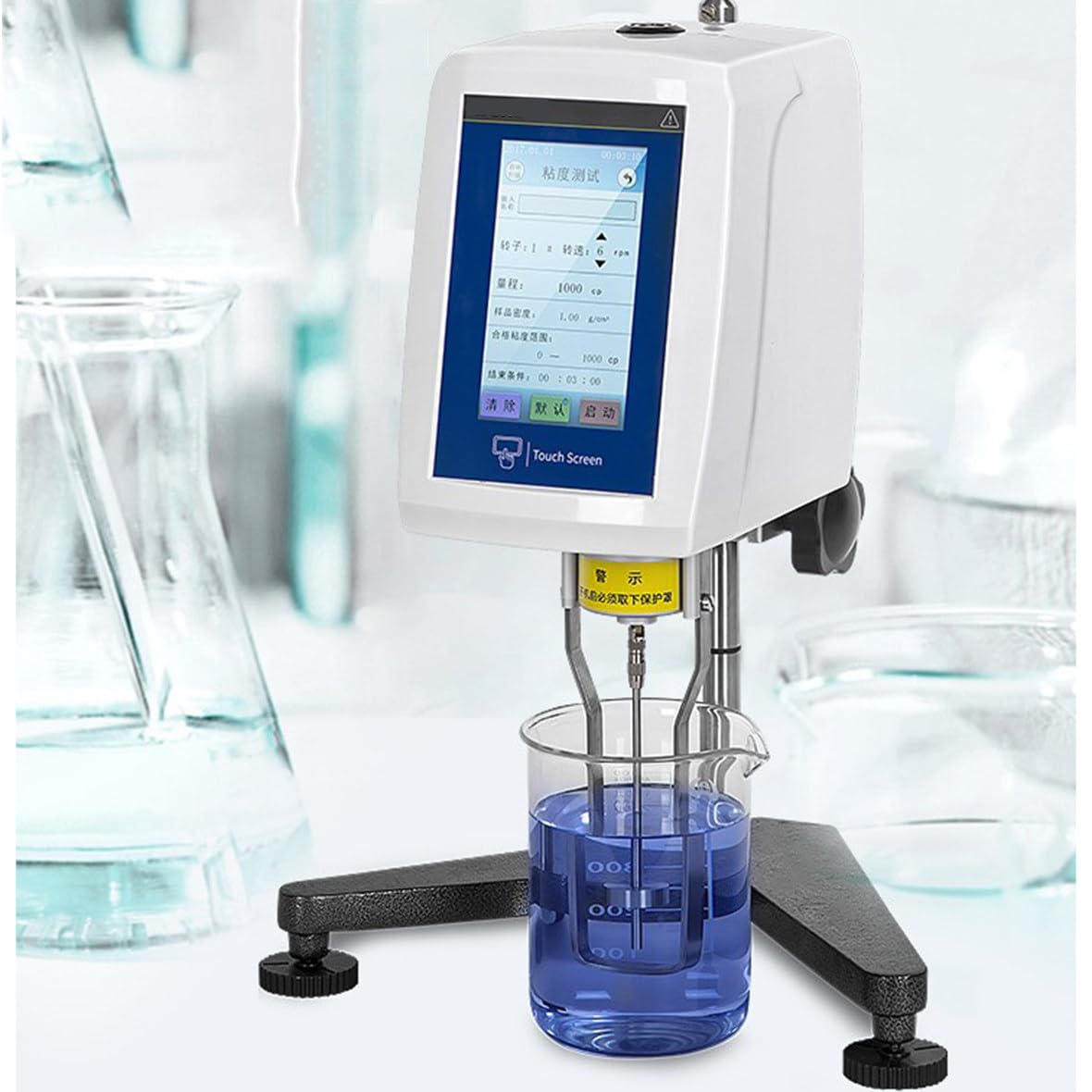 Viscosímetro rotacional digital para medir la viscosidad absoluta de líquidos en productos farmacéuticos y cosméticos adhesivos, 1-800000 mPa.s