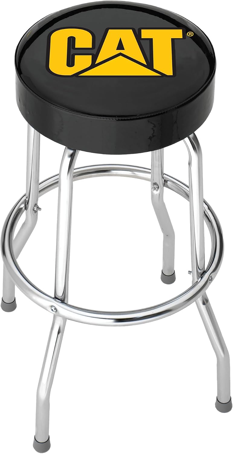 Plasticolor 004776R01 Caterpillar CAT Logo Garage Stool , Black