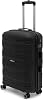 Cotpoly Medium Suitcase, Polypropylene Suitcase, Artemis Shockproof Suitcase Black Medium