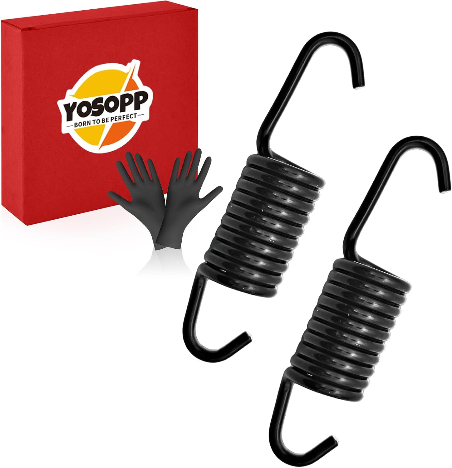 2-Pack Exhaust Muffler Spring Set for Polaris Magnum 325 425, Big Boss 400L, Outlaw 450 525 (1994-2011) - High Temperature Resistant Replacement Springs | Replaces 7042029 7642029