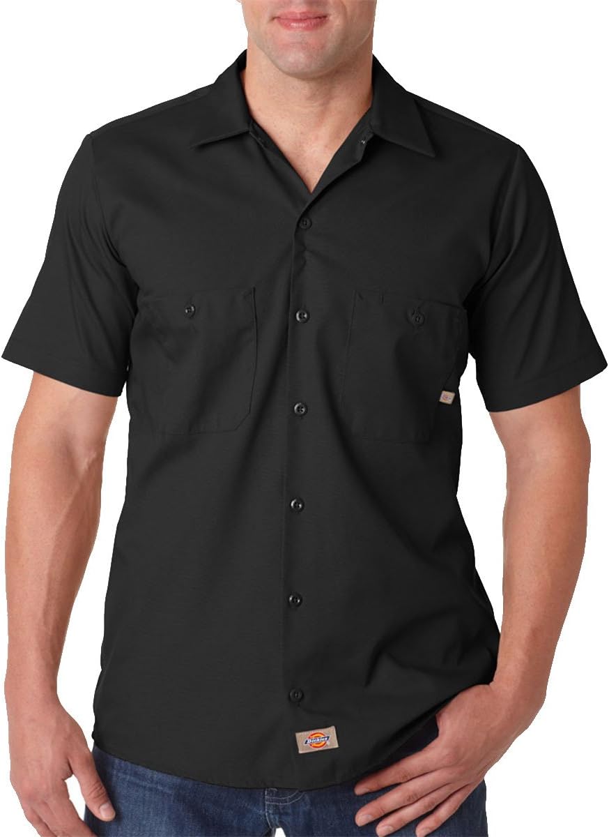 Men's Short Sleeve Industrial Work Shirt