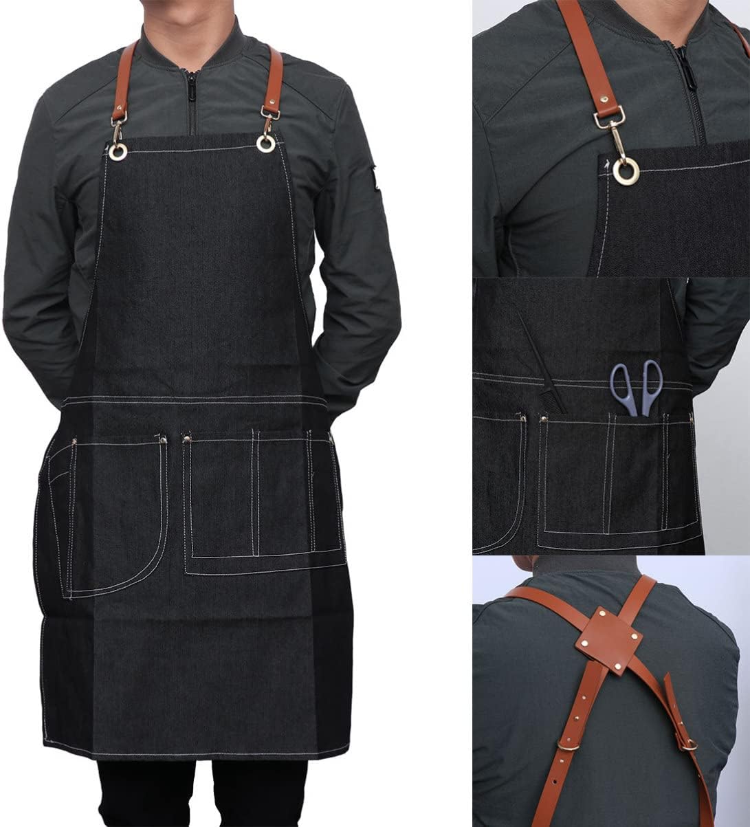 Hairstylist Apron Multi Use Pocket Apron Professional Haircut Apron Waiter Pocket Apron Hairdresser
