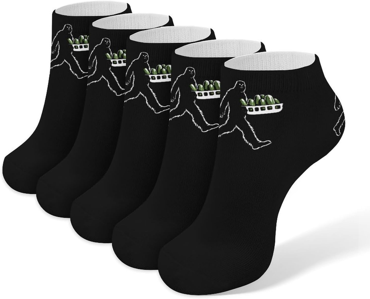 Pickle Bigfoot Pickles Ankle Socks No Show Socks Cushion Low Cut Socks 5 Pack