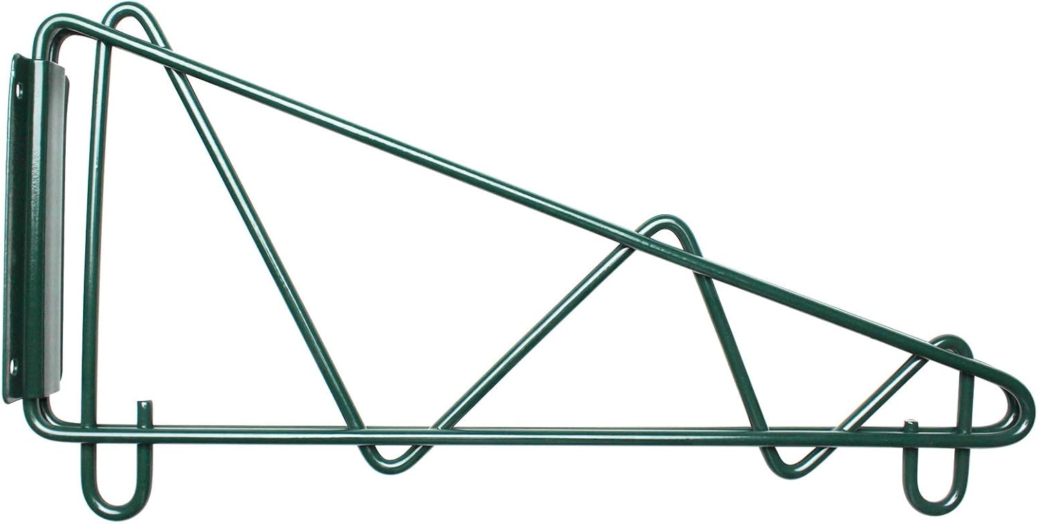 Direct Wall Bracket Single Shelf Support, 14, Green