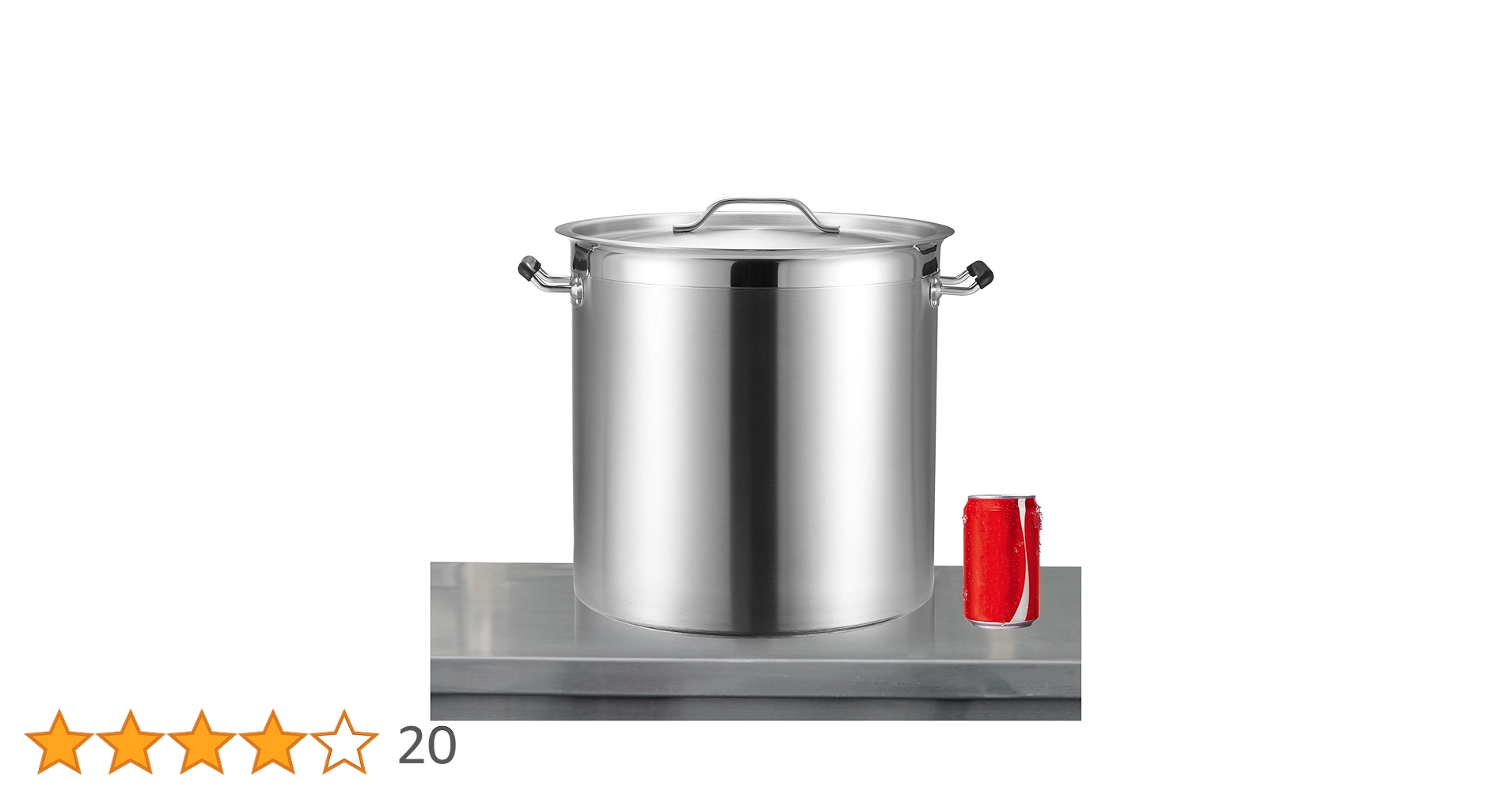 Amazon | CURTA業務用寸胴鍋(IH対応) 直径35cm 容量33L 重量5.46KG 18