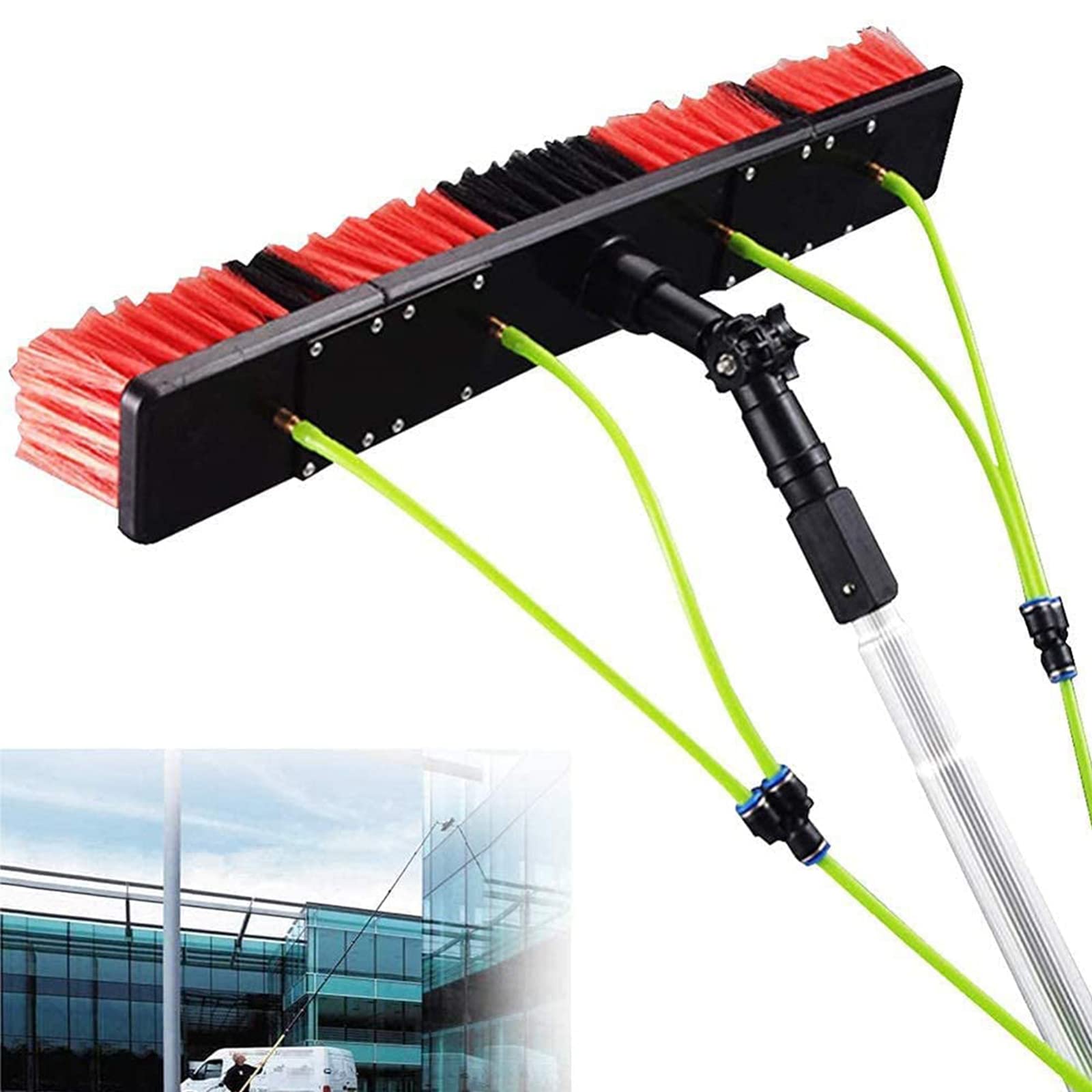 Kit de nettoyage de vitres extensible pour laver les toits de véranda en toute sécurité