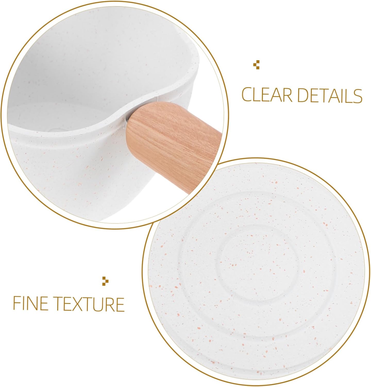 Mini Egg Frying Pan Aluminium Alloy Nonstick 450ml Milk Pot