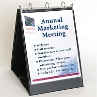 Vista 2 de StoreSMART VH430 - Carpeta de presentación con caballete con tapa abatible, vertical, color negro