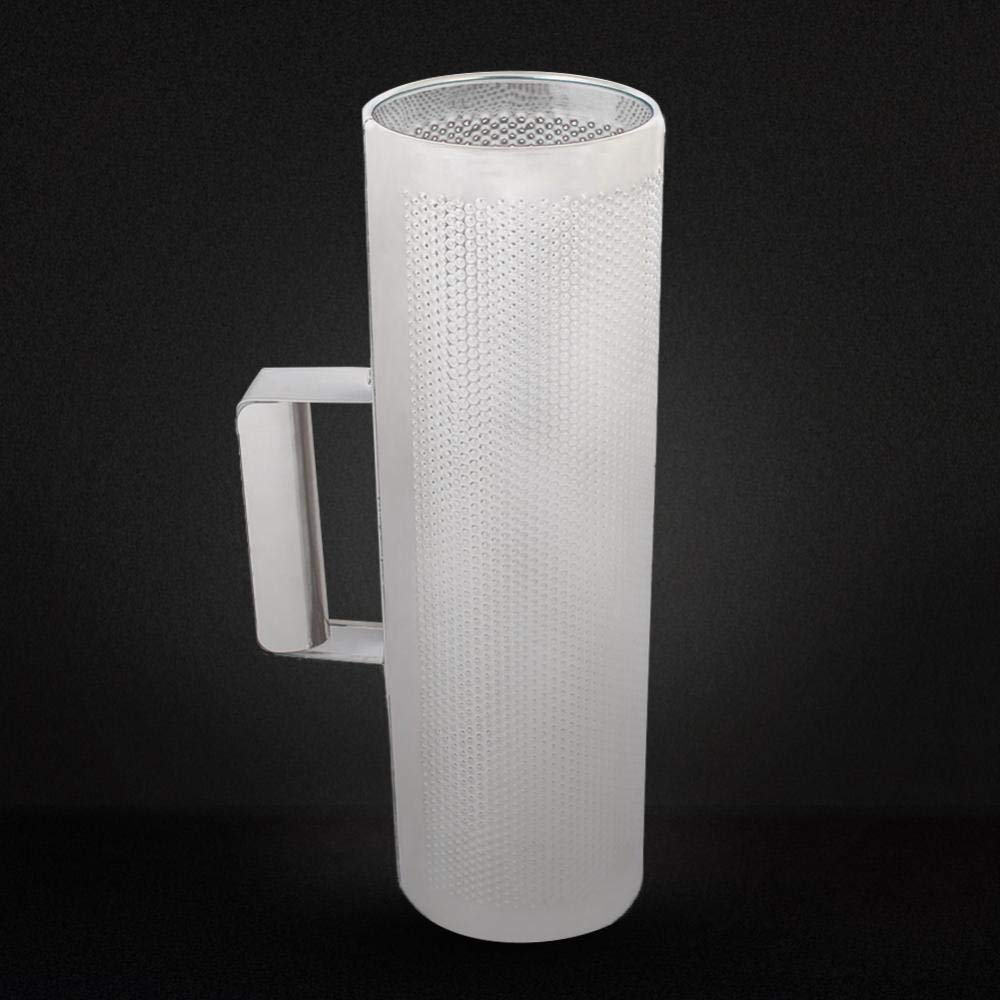 Guiro in metallo con strumento a percussione raschietto argento per regali per bambini