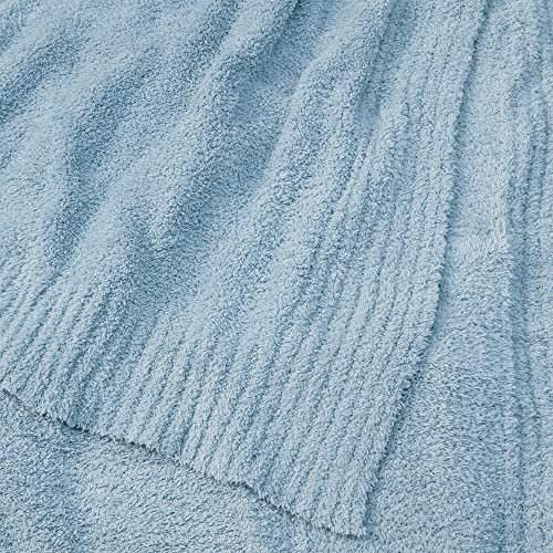 PAVILIA Plush Knit Microfiber Throw Blanket #TOP27