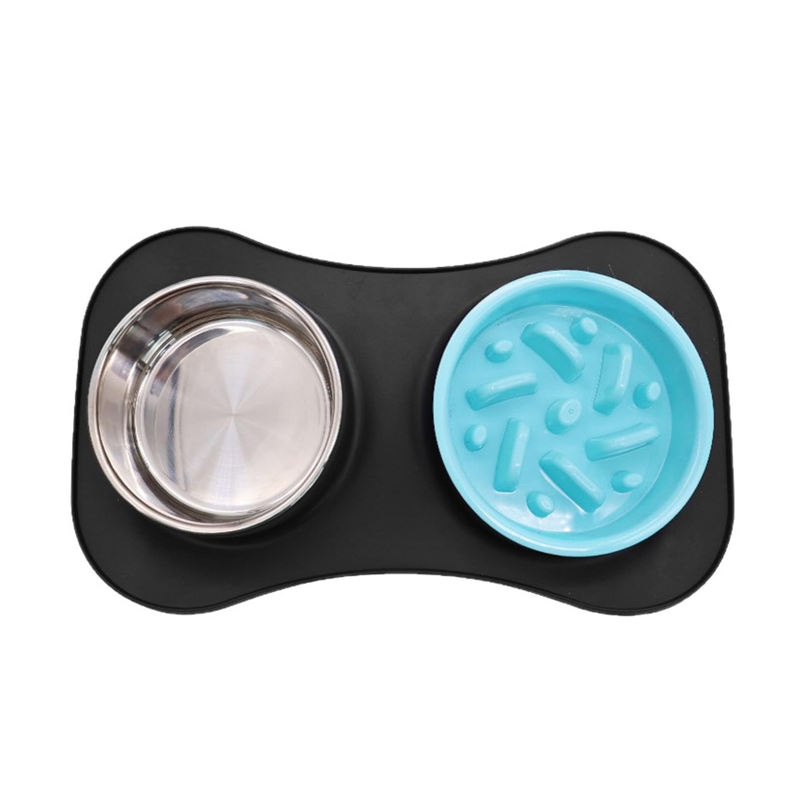 Ciotola per Cani Pieghevole in Silicone Alimentazione lenta con Base Antiscivolo per Uso Domestico da Viaggio Ciotola per Cibo per Animali Impermeabile