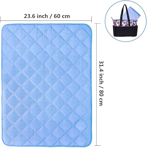 Miniatura 4 de Topwon Cambiador acolchado impermeable, forro de colchón para cuna, cómodo y suave, plegable, protección de 23 x 31 pulgadas, para niños, adultos,