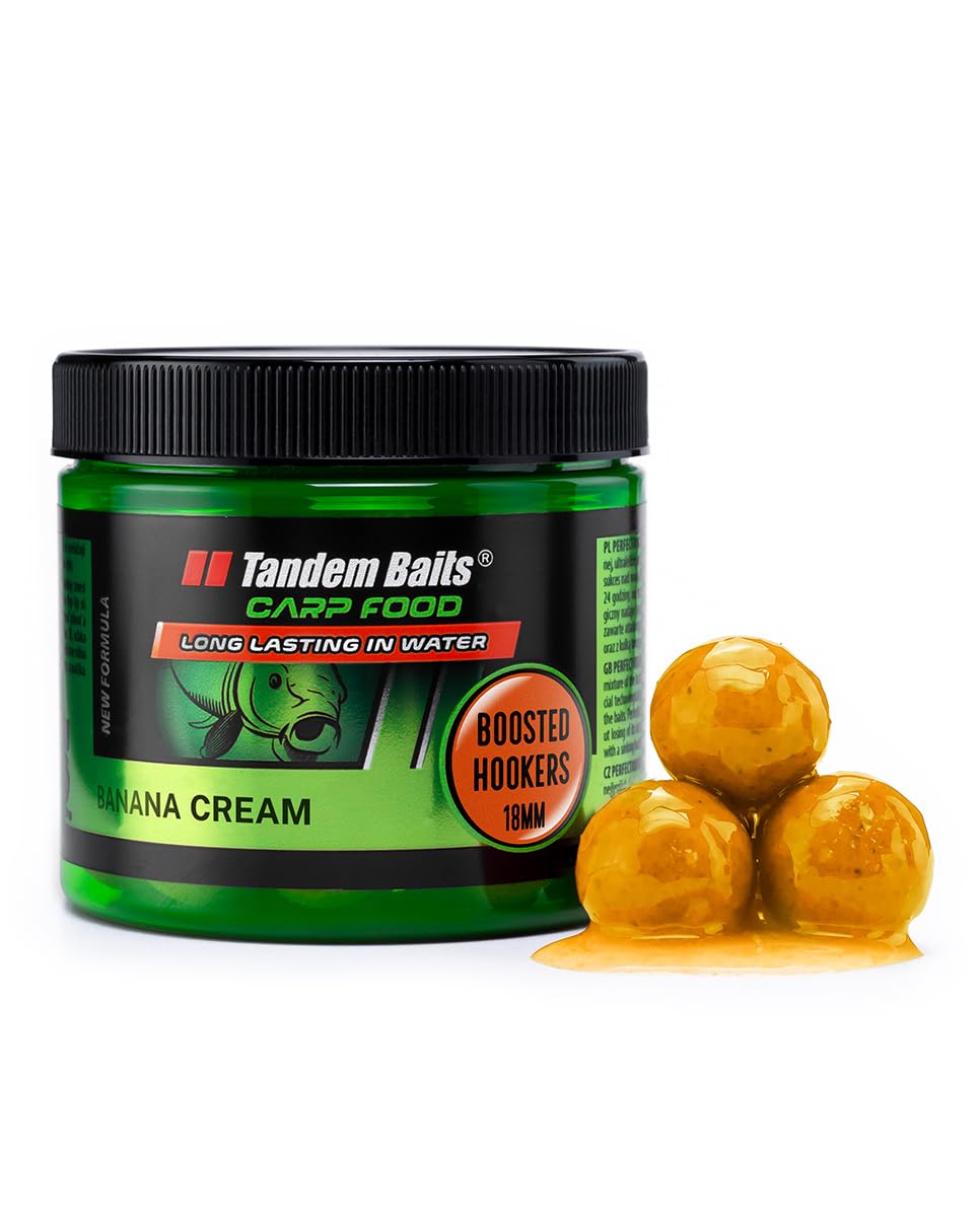 Tandem Baits Carp Fishing Hookbaits Boosted Hookers Banana Cream 18mm 300g — image 1