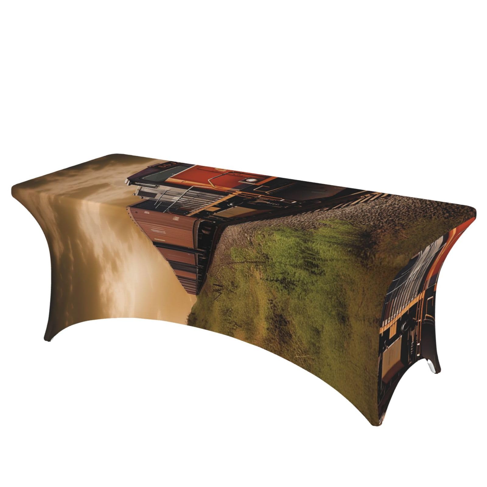 Nappe extensible en élasthanne de 1,8 m lavable pour table de banquet