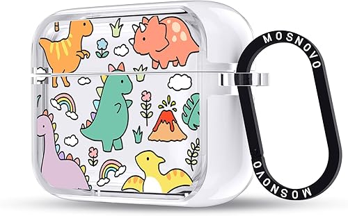 Miniatura 253 de MOSNOVO Funda protectora transparente para AirPods Pro 3, con anillo de metal duro de lujo de doble capa a prueba de golpes, diseñado para AirPods