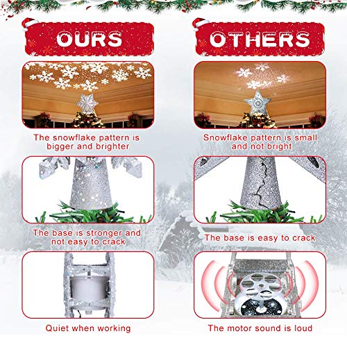 Ourwarm AUB08GHL3K9K Christmas Tree Topper Lighted thumb #4