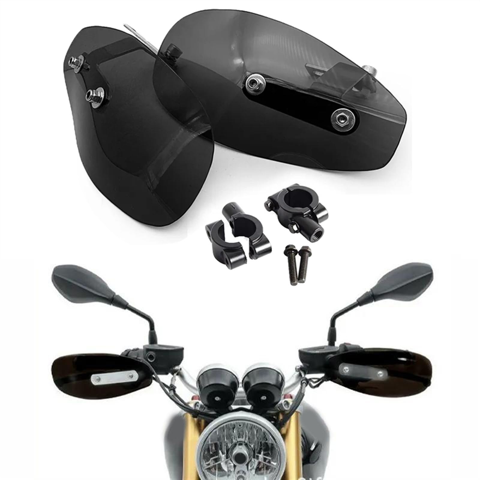 Protège-mains moto WOODEY pare-brise pour Suzuki Hayabusa et V Strom 650