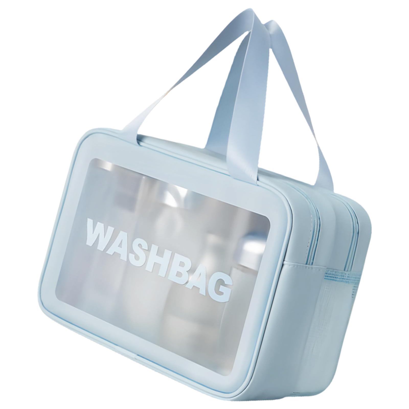 Buxuaaaa Makeup Bag Cosmetic Bag Wash Large Capacity Skincare Storage Clear Toiletry for Women Girls Toiletry Large Capacity Travel Makeup
