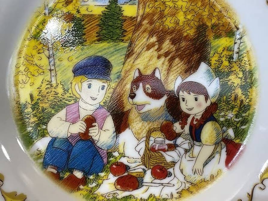 フランダースの犬 皿 非売品 春 紅葉 世界名作劇場